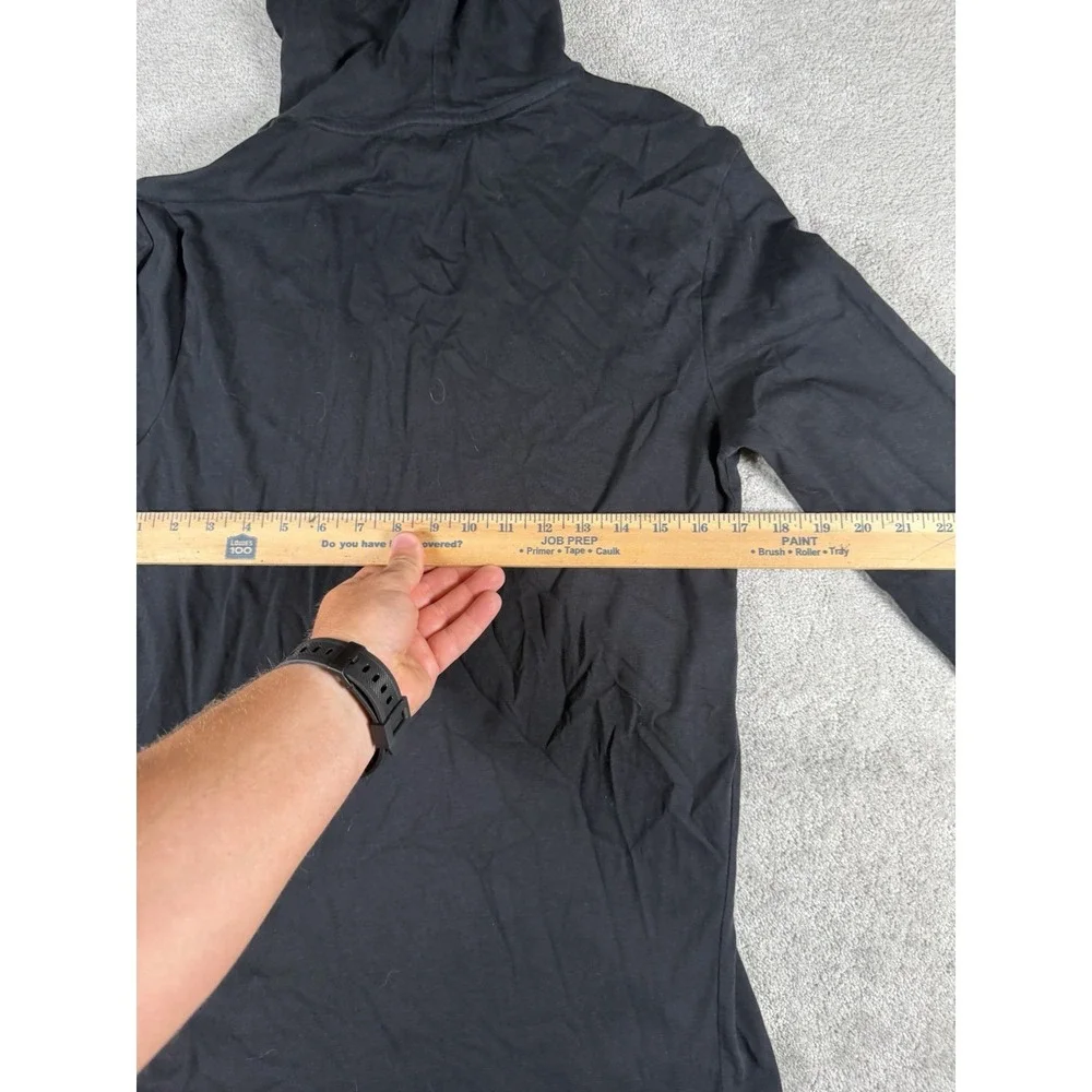 Polo Ralph Lauren Hoodie Mens Medium Black Lightweight Jersey Pony Hooded TShirt